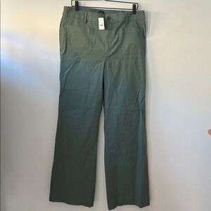 High-Rise Patch-Pocket Wide-Leg Pants